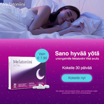 Kokeile Melatoniini Vital ilmaiseksi