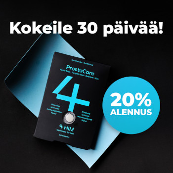 Kokeile Prostacare 30 päivää puoleen hintaan (säästa 5 €)